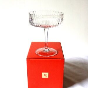 NEW - NESPRESSO Barista Festive Cold Coffee Martini Glass Cocktail Handmade